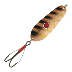 Блесна колеблющаяся Kuusamo Rasanen 70 мм, 20 г, цвет BR/FYe-C