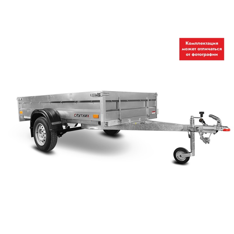 Прицеп бортовой одноосный Спутник PRO ZN 2513/37