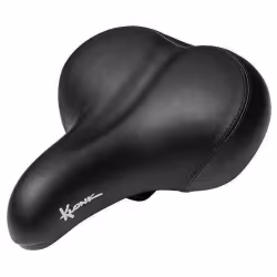 Седло велосипедное Klonk 11511 Elastomer Comfort Series, 243х200 мм, черный