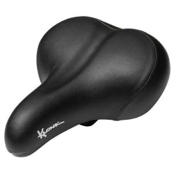 Седло велосипедное Klonk 11511 Elastomer Comfort Series, 243х200 мм, черный