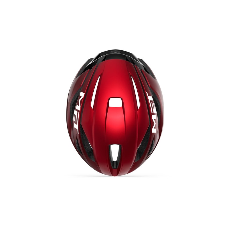 Велошлем Met Strale Metallic Red, красный/черный/белый, размер L, 59-62 см