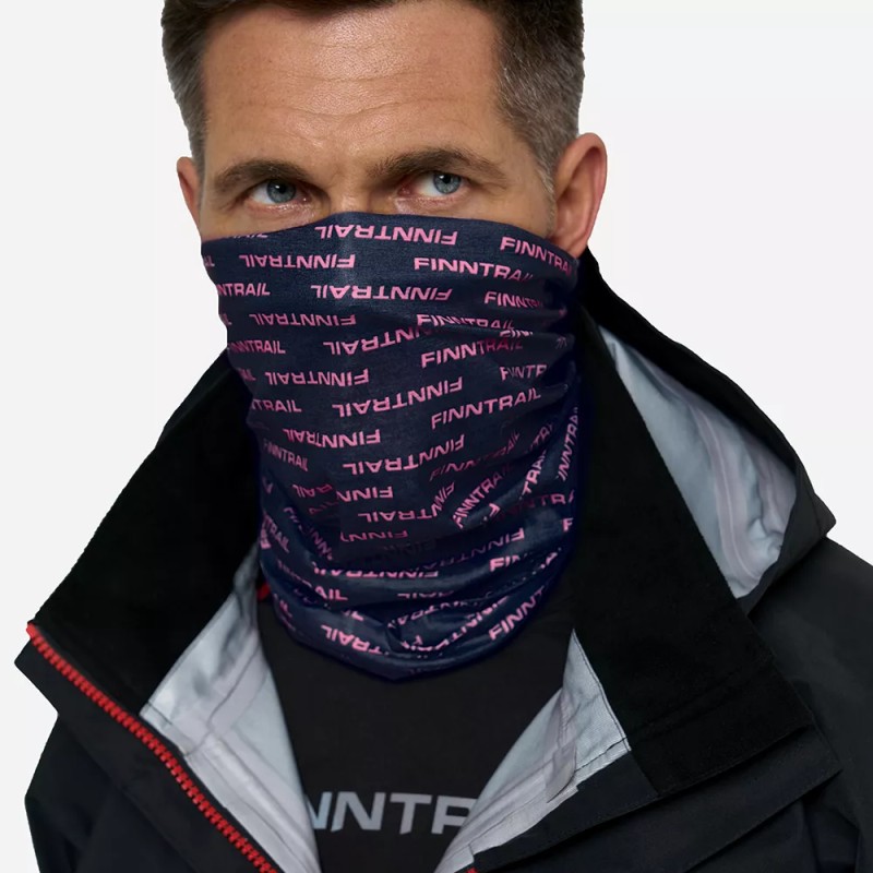 Шарф-бафф Finntrail Tube 9800 DarkGreyPowder, серый/розовый, размер универсальный