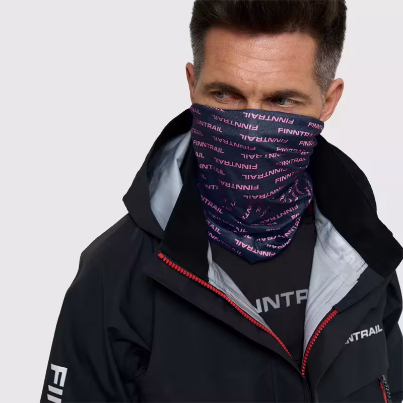 Шарф-бафф Finntrail Tube 9800 DarkGreyPowder, серый/розовый, размер универсальный