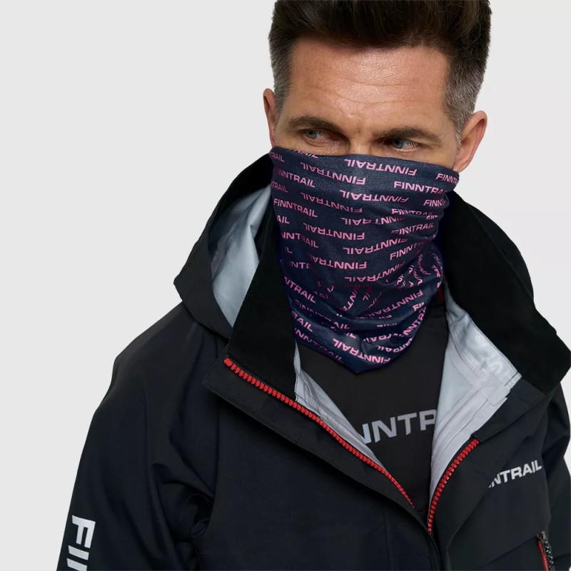 Шарф-бафф Finntrail Tube 9800 DarkGreyPowder, серый/розовый, размер универсальный