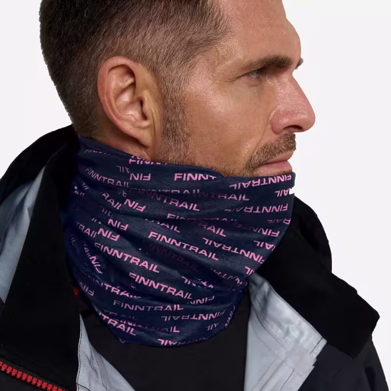 Шарф-бафф Finntrail Tube 9800 DarkGreyPowder, серый/розовый, размер универсальный
