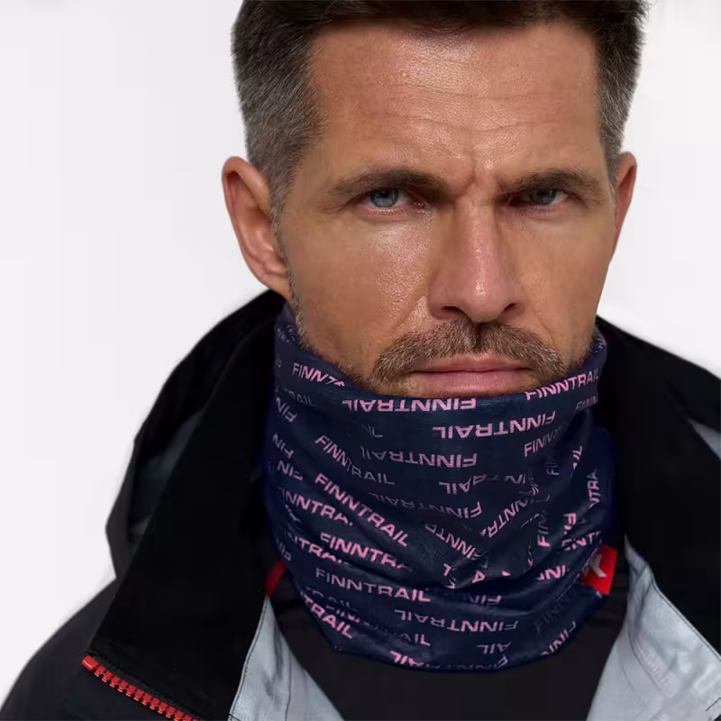 Шарф-бафф Finntrail Tube 9800 DarkGreyPowder, серый/розовый, размер универсальный