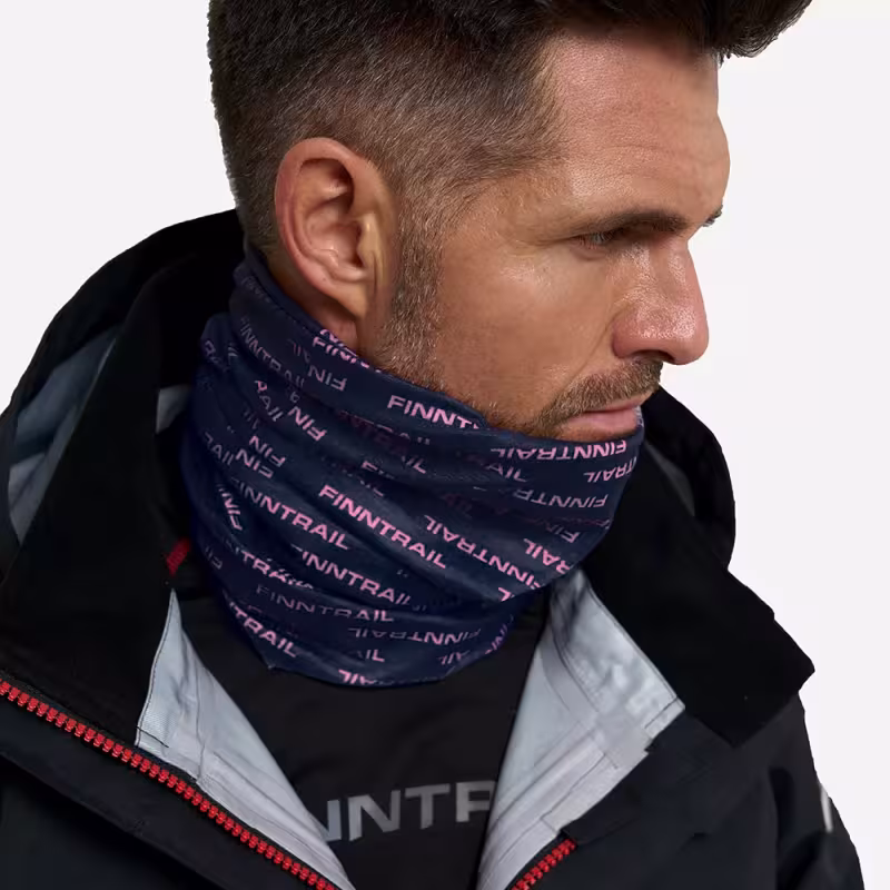 Шарф-бафф Finntrail Tube 9800 DarkGreyPowder, серый/розовый, размер универсальный