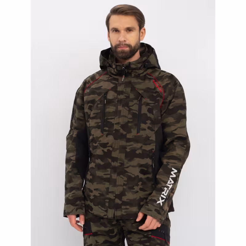 Костюм мужской Huntsman Матрица КМФ Djin,  Рипстоп, камуфляж, размер 60-62, 182-188 см