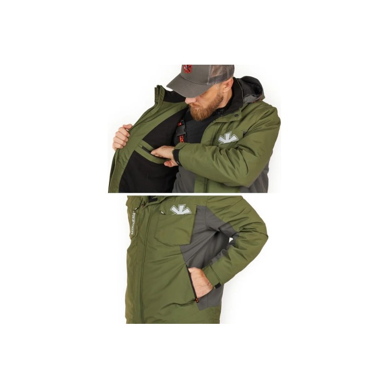 Костюм мужской Norfin Boat Green 02, ткань Nortex Breathable, зеленый, размер 48-50 (M), 172-174 см