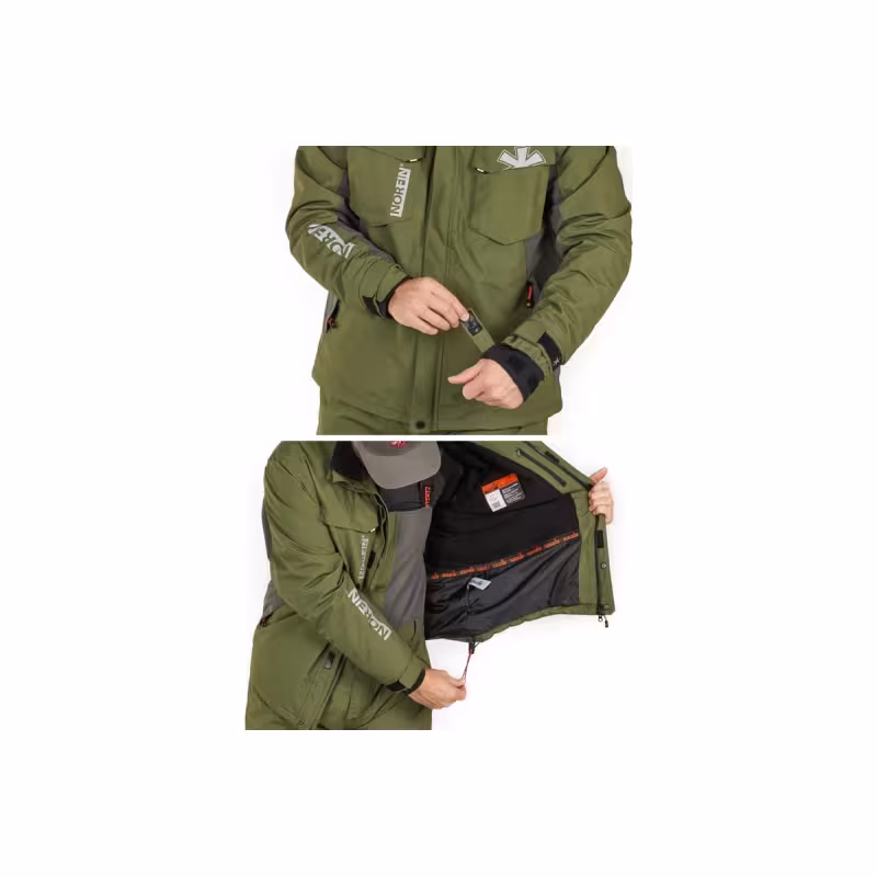 Костюм мужской Norfin Boat Green 03, ткань Nortex Breathable, зеленый, размер 52-54 (L), 173-175 см