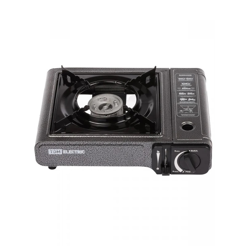 Плитка газовая портативная TDM ГП-2Т, 2 типа подключения