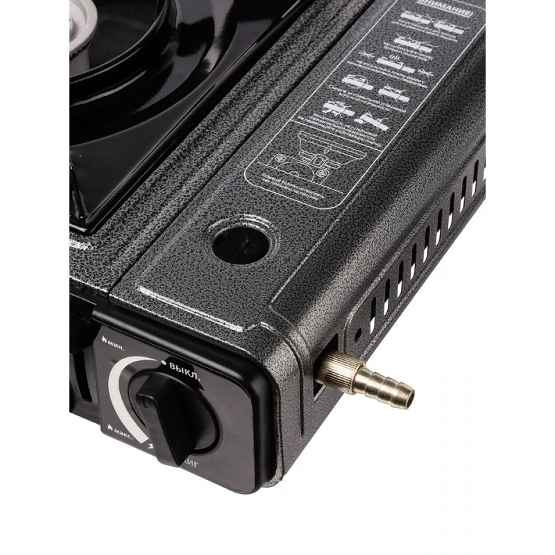 Плитка газовая портативная TDM ГП-2Т, 2 типа подключения