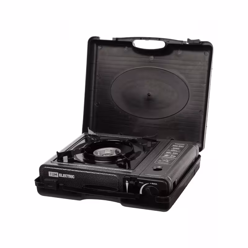 Плитка газовая портативная TDM ГП-2Т, 2 типа подключения