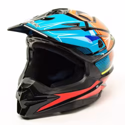 Мотошлем  Hizer J6803, черный/синий, размер M