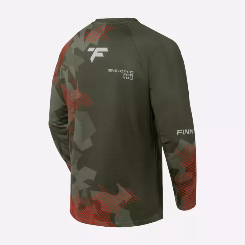 Джерси мужское Finntrail Gravity 6603 Khaki, ткань полиэстер/хлопок, хаки, размер 44-46 (S), 165-175 см