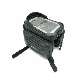 Велосумка на раму Klonk УТ00024143 c отделением для смартфона, двойная, черный