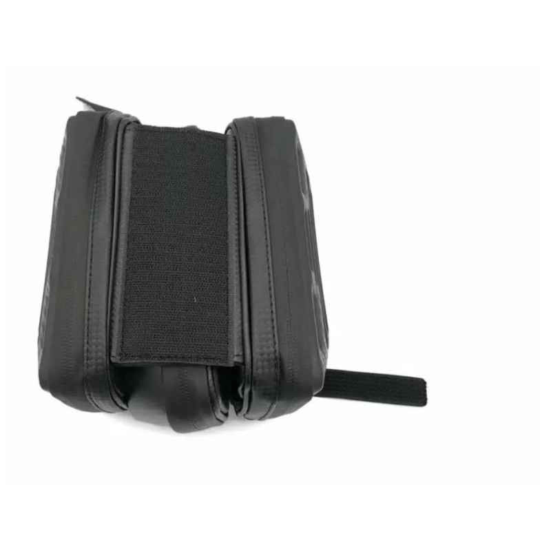 Велосумка на раму Klonk УТ00024143 c отделением для смартфона, двойная, черный