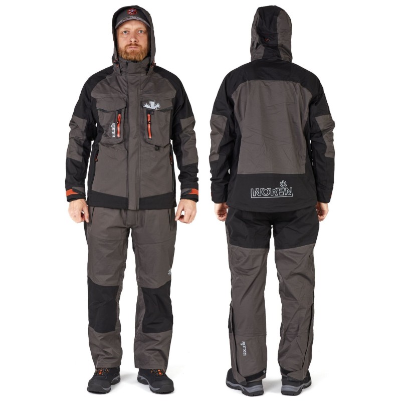 Костюм мужской Norfin Pro Dry 3 01, ткань Nortex Breathable, серый, размер 44-46 (S), 171-173 см