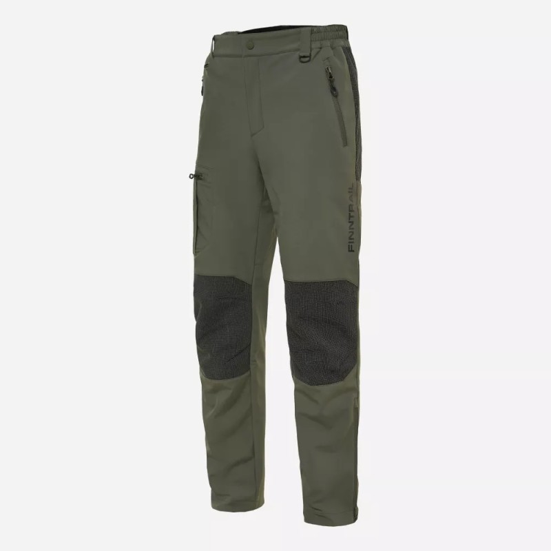 Брюки мужские Finntrail Tactic 4609 Khaki, ткань Софтшелл, хаки, размер 50-52 (L), 175-185 см
