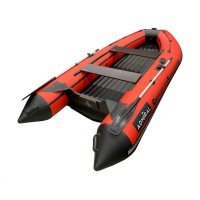 Надувная лодка ПВХ Адмирал 320 Classic, НДНД, красный/черный