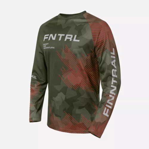 Джерси мужское Finntrail Gravity 6603 Khaki, ткань полиэстер/хлопок, хаки, размер 50-52 (L), 175-185 см