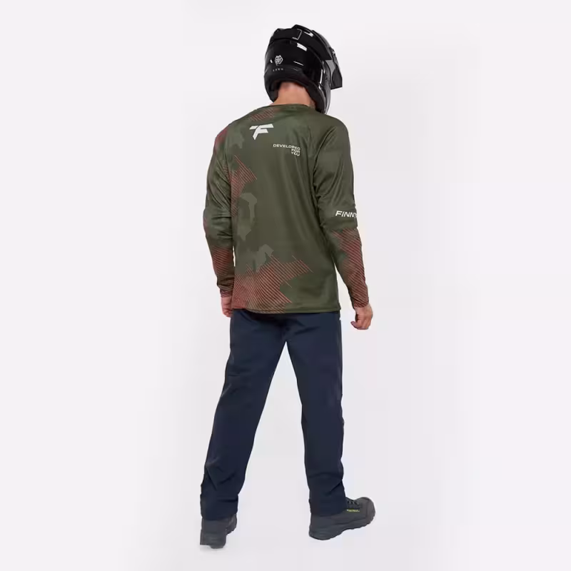 Джерси мужское Finntrail Gravity 6603 Khaki, ткань полиэстер/хлопок, хаки, размер 50-52 (L), 175-185 см