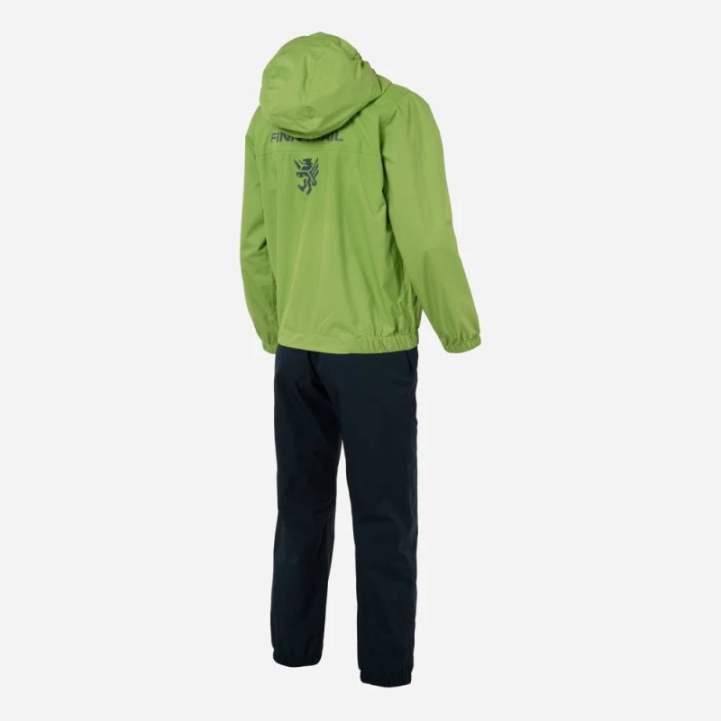 Коcтюм детский Finntrail Outdoor Suit Kids 3781 AppleGreen, полиэстер, черный/зеленый, 158-164 см