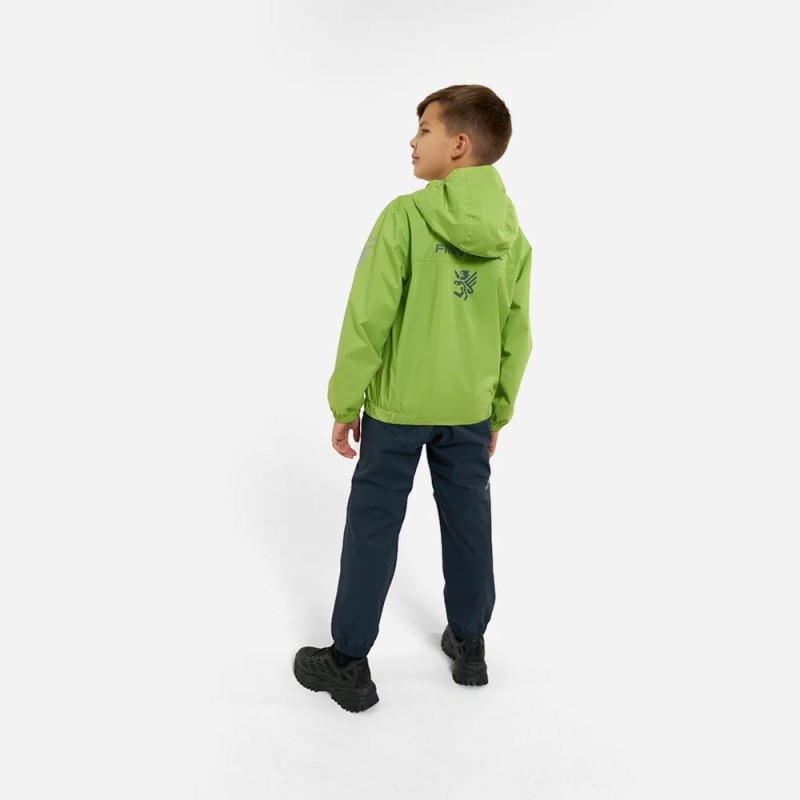Коcтюм детский Finntrail Outdoor Suit Kids 3781 AppleGreen, полиэстер, черный/зеленый, 158-164 см