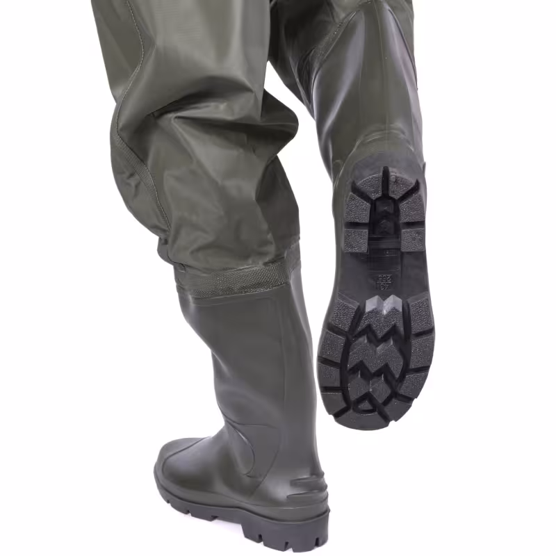 Полукомбинезон-вейдерсы Norfin Lake, ПВХ, хаки, размер 41