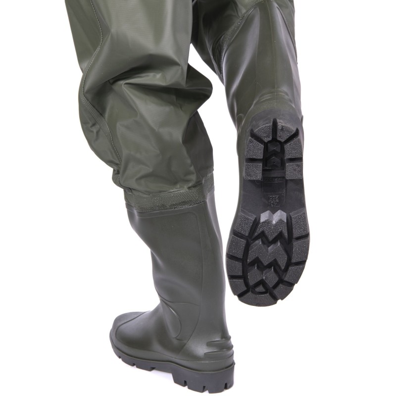 Полукомбинезон-вейдерсы Norfin Lake, ПВХ, хаки, размер 41