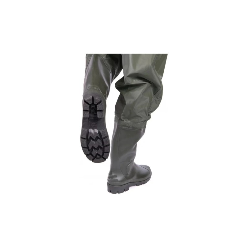 Полукомбинезон-вейдерсы Norfin Lake, ПВХ, хаки, размер 41