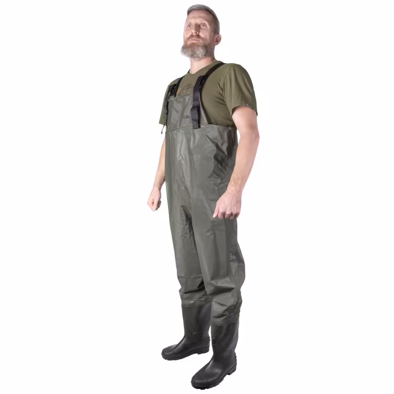 Полукомбинезон-вейдерсы Norfin Lake, ПВХ, хаки, размер 43