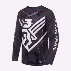 Джерси мужское Finntrail Jersey 6601 CamoShadowBlack, полиэстер, черный, размер 58-60 (XXL), 185-195 см
