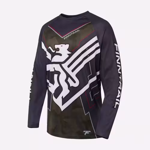 Джерси мужское Finntrail Jersey 6601 CamoShadowGreen, полиэстер, зеленый, размер 48-50 (M), 170-180 см