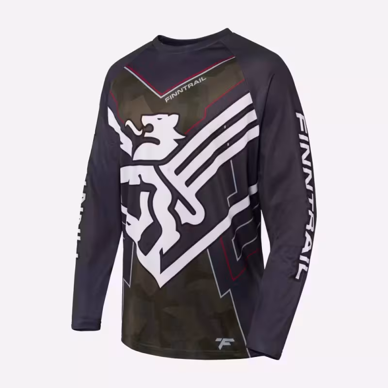 Джерси мужское Finntrail Jersey 6601 CamoShadowGreen, полиэстер, зеленый, размер 48-50 (M), 170-180 см