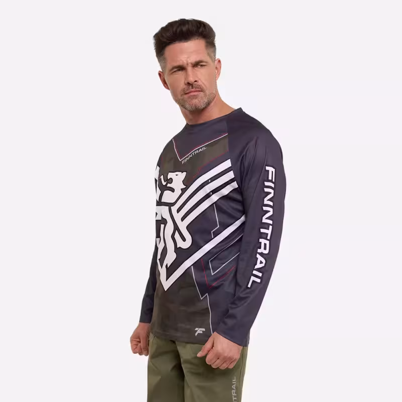 Джерси мужское Finntrail Jersey 6601 CamoShadowGreen, полиэстер, зеленый, размер 58-60 (XXL), 185-195 см