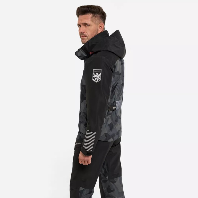 Костюм мужской Finntrail Thor 3420 CamoShadowBlack, мембрана Hard-Tex, черный, размер 50-52 (L), 175-185 см