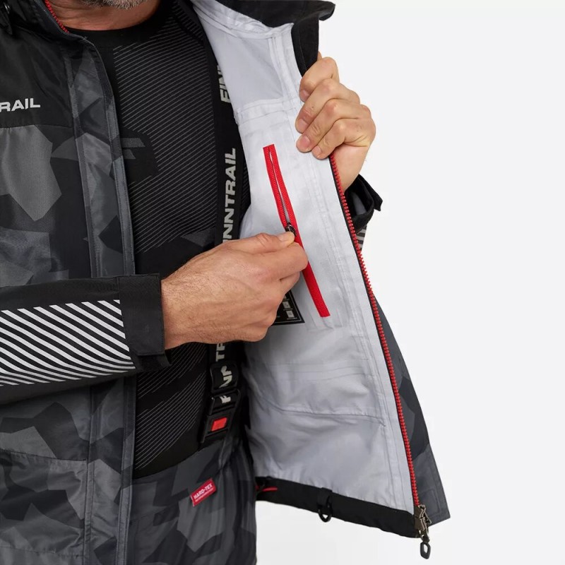 Костюм мужской Finntrail Thor 3420 CamoShadowBlack, мембрана Hard-Tex, черный, размер 50-52 (L), 175-185 см