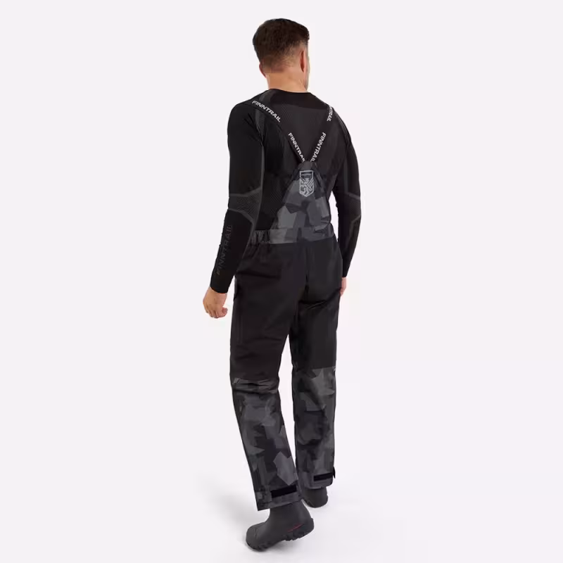 Костюм мужской Finntrail Thor 3420 CamoShadowBlack, мембрана Hard-Tex, черный, размер 44-46 (S), 165-175 см