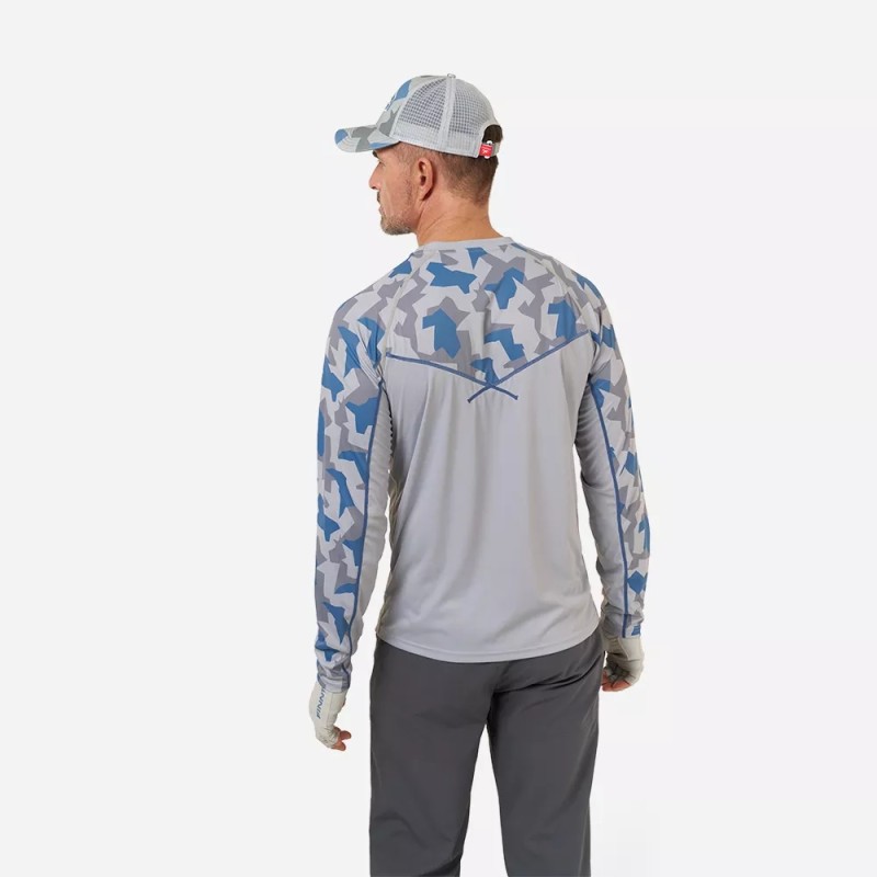 Лонгслив мужской Finntrail Wave 6612 Grey, полиэстер, серый, размер 62-64 (XXXL), 190-200 см