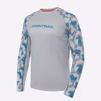 Лонгслив мужской Finntrail Wave 6612 Grey, полиэстер, серый, размер 62-64 (XXXL), 190-200 см