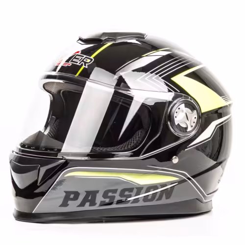 Мотошлем Hizer B565 #3 Black/Yellow, черный/желтый, размер XL