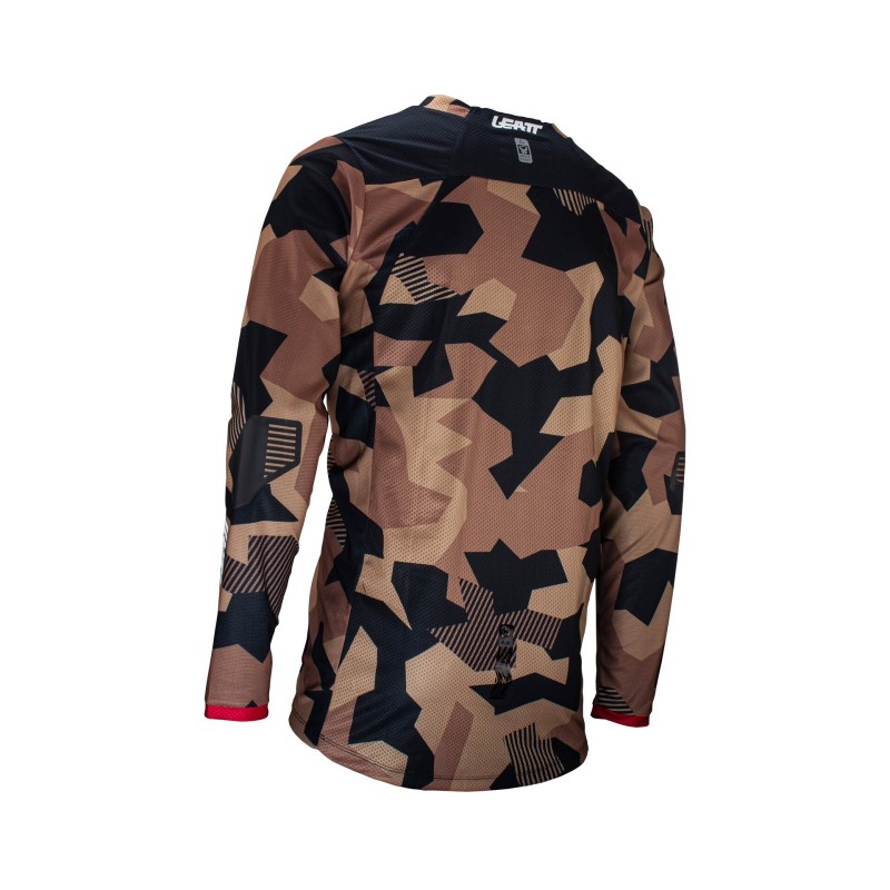 Джерси мужское Leatt Moto 4.5 Enduro Jersey Forge Stone, полиэстер, коричневый камуфляж, размер XL