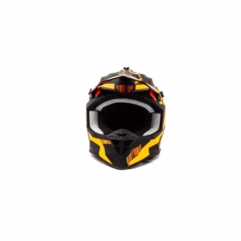 Мотошлем  GTX 633, черный/оранжевый, размер L