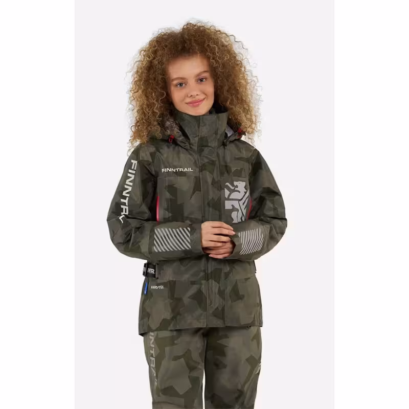 Полукомбинезон-вейдерсы женский Finntrail Rachel 1520, мембрана Hard-Tex, CamoShadowGreen, зеленый, размер SQ/38, 160-170 см