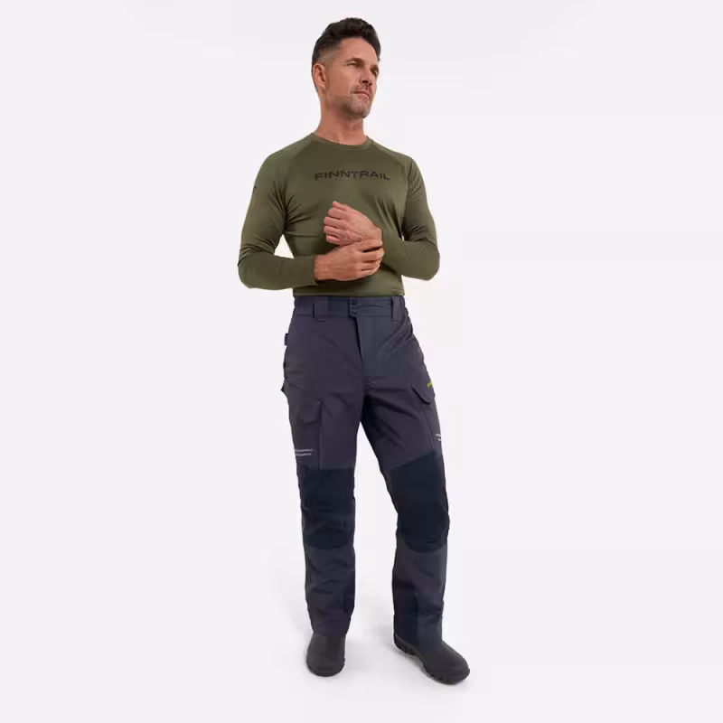 Костюм мужской Finntrail GT 3465 Graphite, мембрана Hard-Tex, серый, размер 44-46 (S), 165-175 см