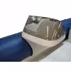 Консоль рулевая Спорт серая со стеклом + поручень вокруг стекла