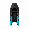 Лодка надувная ПВХ Gladiator E450PRO, НДНД, черный/бирюзовый