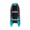 Лодка надувная ПВХ Gladiator E450PRO, НДНД, черный/бирюзовый