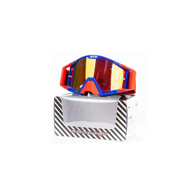 Мотоочки GTX 5025, синий/красный